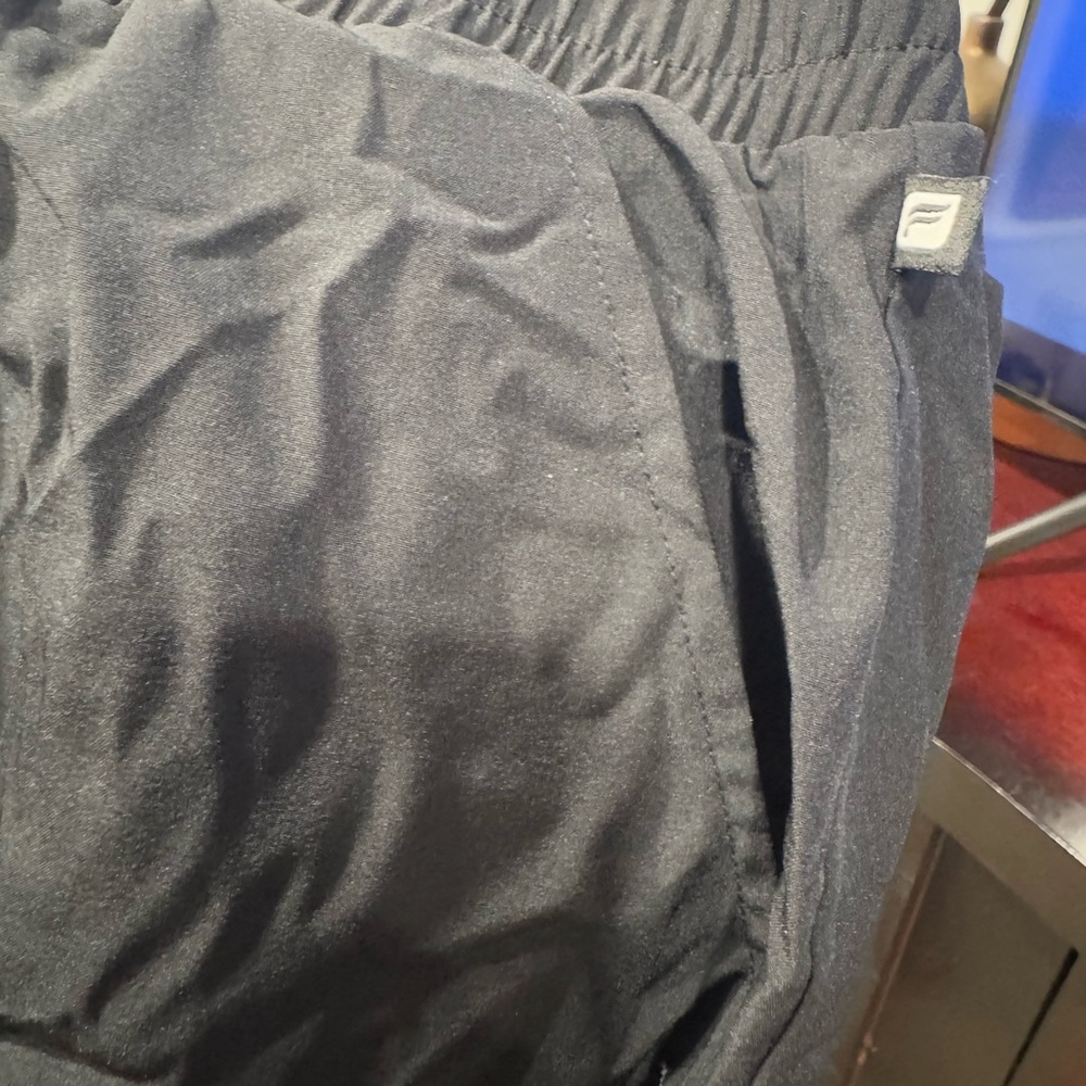 Black Satin Jogger Pants - Picture 6 of 6